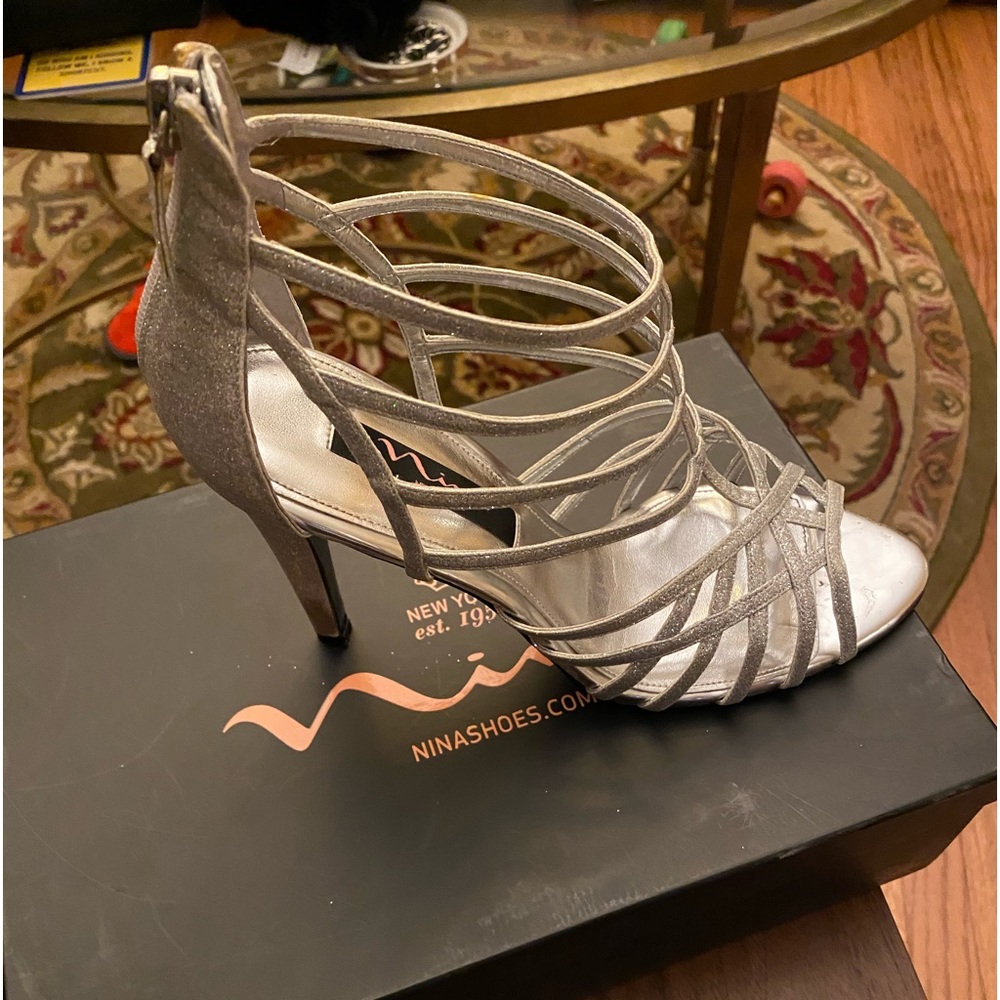 NINA Sexy Silver Shoes